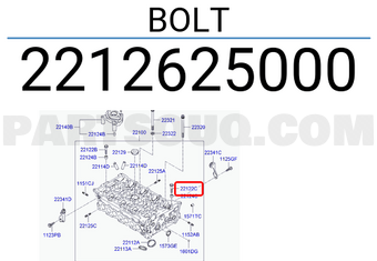 Hyundai / KIA 2212625000 BOLT