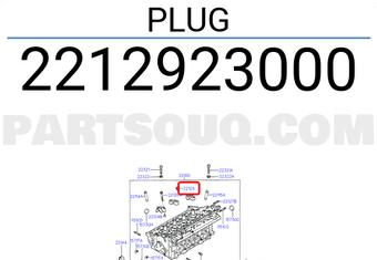 Hyundai / KIA 2212923000 PLUG