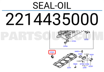 Hyundai / KIA 2214435000 SEAL-OIL