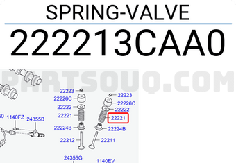 Hyundai / KIA 222213CAA0 SPRING-VALVE