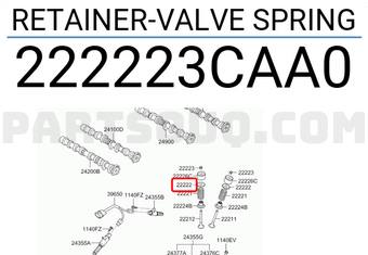 Hyundai / KIA 222223CAA0 RETAINER-VALVE SPRING