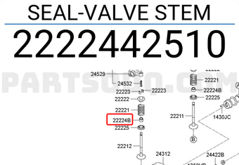 Hyundai / KIA 2222442510 SEAL-VALVE STEM