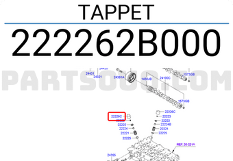 Hyundai / KIA 222262B000 TAPPET