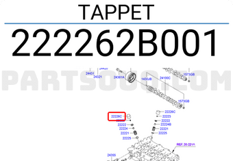 Hyundai / KIA 222262B001 TAPPET