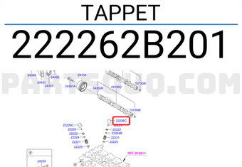 Hyundai / KIA 222262B201 TAPPET