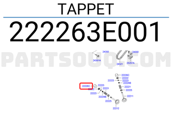 Hyundai / KIA 222263E001 TAPPET