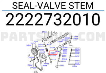 Hyundai / KIA 2222732010 SEAL-VALVE STEM