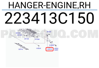 Hyundai / KIA 223413C150 HANGER-ENGINE,RH