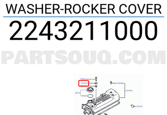 Hyundai / KIA 2243211000 WASHER-ROCKER COVER