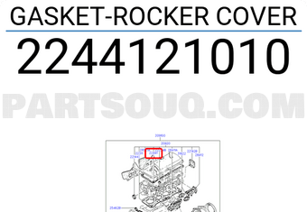 Hyundai / KIA 2244121010 GASKET-ROCKER COVER