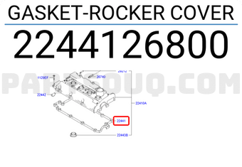 Hyundai / KIA 2244126800 GASKET-ROCKER COVER