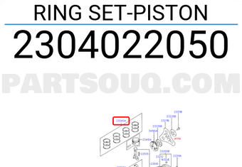 Hyundai / KIA 2304022050 RING SET-PISTON