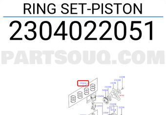 Hyundai / KIA 2304022051 RING SET-PISTON