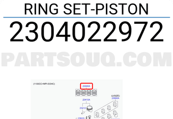 Hyundai / KIA 2304022972 RING SET-PISTON