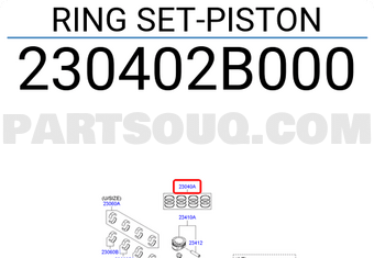 Hyundai / KIA 230402B000 RING SET-PISTON