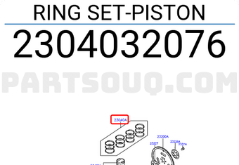 Hyundai / KIA 2304032076 RING SET-PISTON
