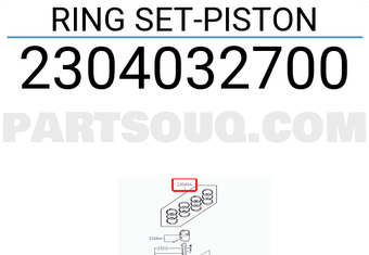 Hyundai / KIA 2304032700 RING SET-PISTON