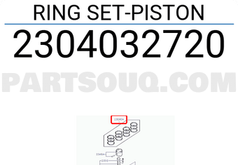 Hyundai / KIA 2304032720 RING SET-PISTON