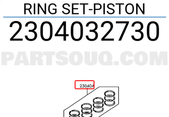 Hyundai / KIA 2304032730 RING SET-PISTON