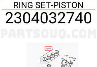 Hyundai / KIA 2304032740 RING SET-PISTON