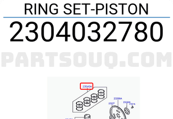 Hyundai / KIA 2304032780 RING SET-PISTON