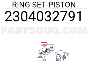 Hyundai / KIA 2304032791 RING SET-PISTON