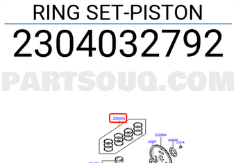 Hyundai / KIA 2304032792 RING SET-PISTON