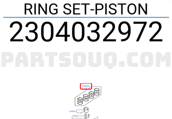 Hyundai / KIA 2304032972 RING SET-PISTON