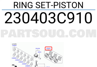 Hyundai / KIA 230403C910 RING SET-PISTON