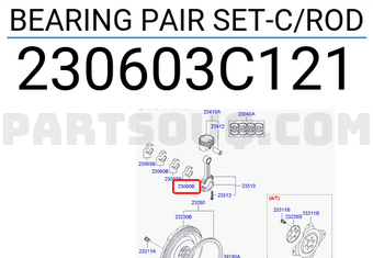 Hyundai / KIA 230603C121 BEARING PAIR SET-C/ROD
