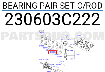 Hyundai / KIA 230603C222 BEARING PAIR SET-C/ROD
