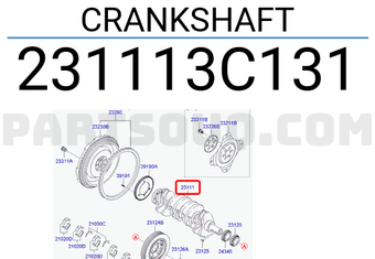 Hyundai / KIA 231113C131 CRANKSHAFT