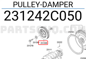 Hyundai / KIA 231242C050 PULLEY-DAMPER