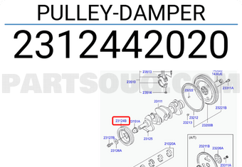Hyundai / KIA 2312442020 PULLEY-DAMPER