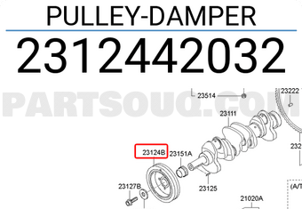 Hyundai / KIA 2312442032 PULLEY-DAMPER
