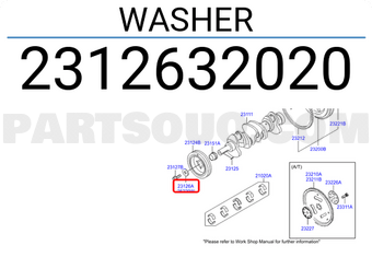 Hyundai / KIA 2312632020 WASHER