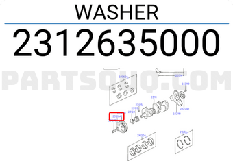Hyundai / KIA 2312635000 WASHER