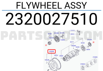 Hyundai / KIA 2320027510 FLYWHEEL ASSY