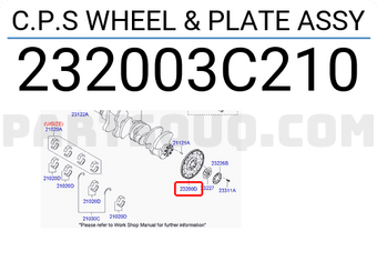 Hyundai / KIA 232003C210 C.P.S WHEEL & PLATE ASSY