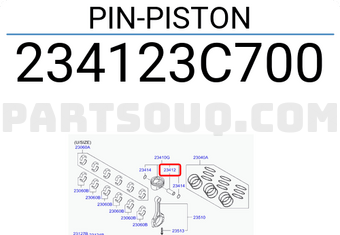 Hyundai / KIA 234123C700 PIN-PISTON