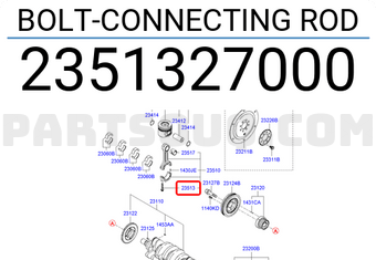 Hyundai / KIA 2351327000 BOLT-CONNECTING ROD