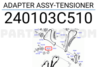 Hyundai / KIA 240103C510 ADAPTER ASSY-TENSIONER