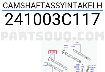 Hyundai / KIA 241003C117 CAMSHAFTASSYINTAKELH