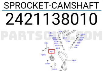 Hyundai / KIA 2421138010 SPROCKET-CAMSHAFT