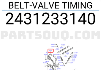 Hyundai / KIA 2431233140 BELT-VALVE TIMING