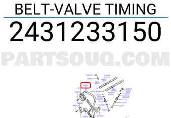 Hyundai / KIA 2431233150 BELT-VALVE TIMING
