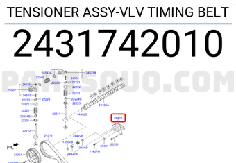 Hyundai / KIA 2431742010 TENSIONER ASSY-VLV TIMING BELT