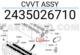 Hyundai / KIA 2435026710 CVVT ASSY