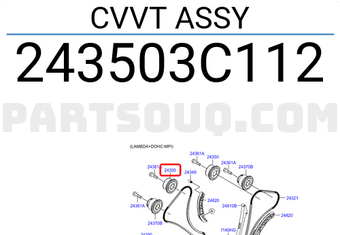Hyundai / KIA 243503C112 CVVT ASSY