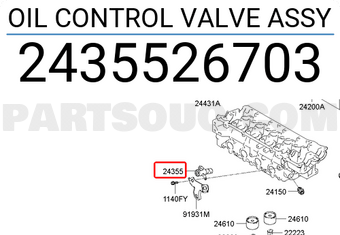 Hyundai / KIA 2435526703 OIL CONTROL VALVE ASSY